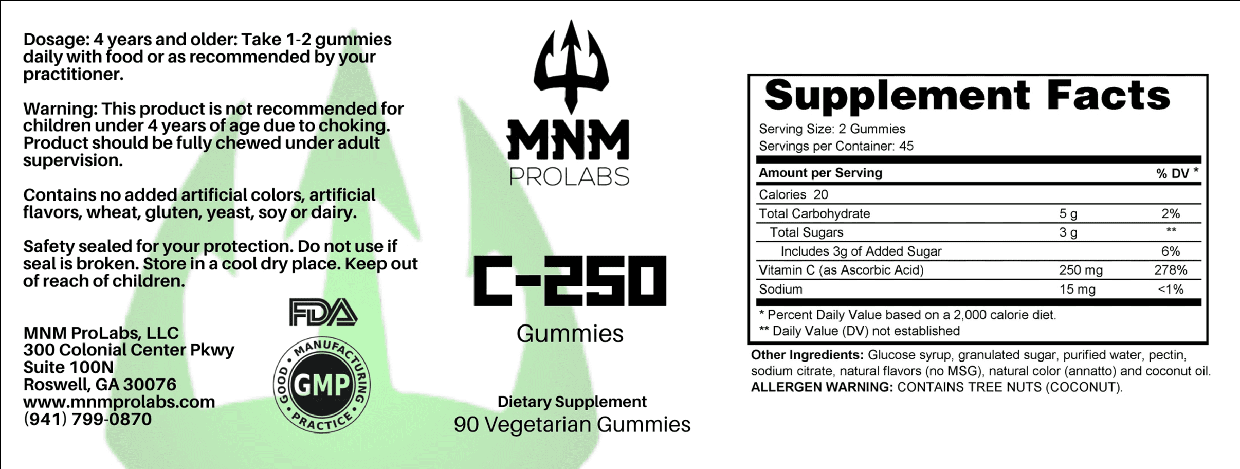 A198MNM C-250 Gummies 90s Marc 3 x 9