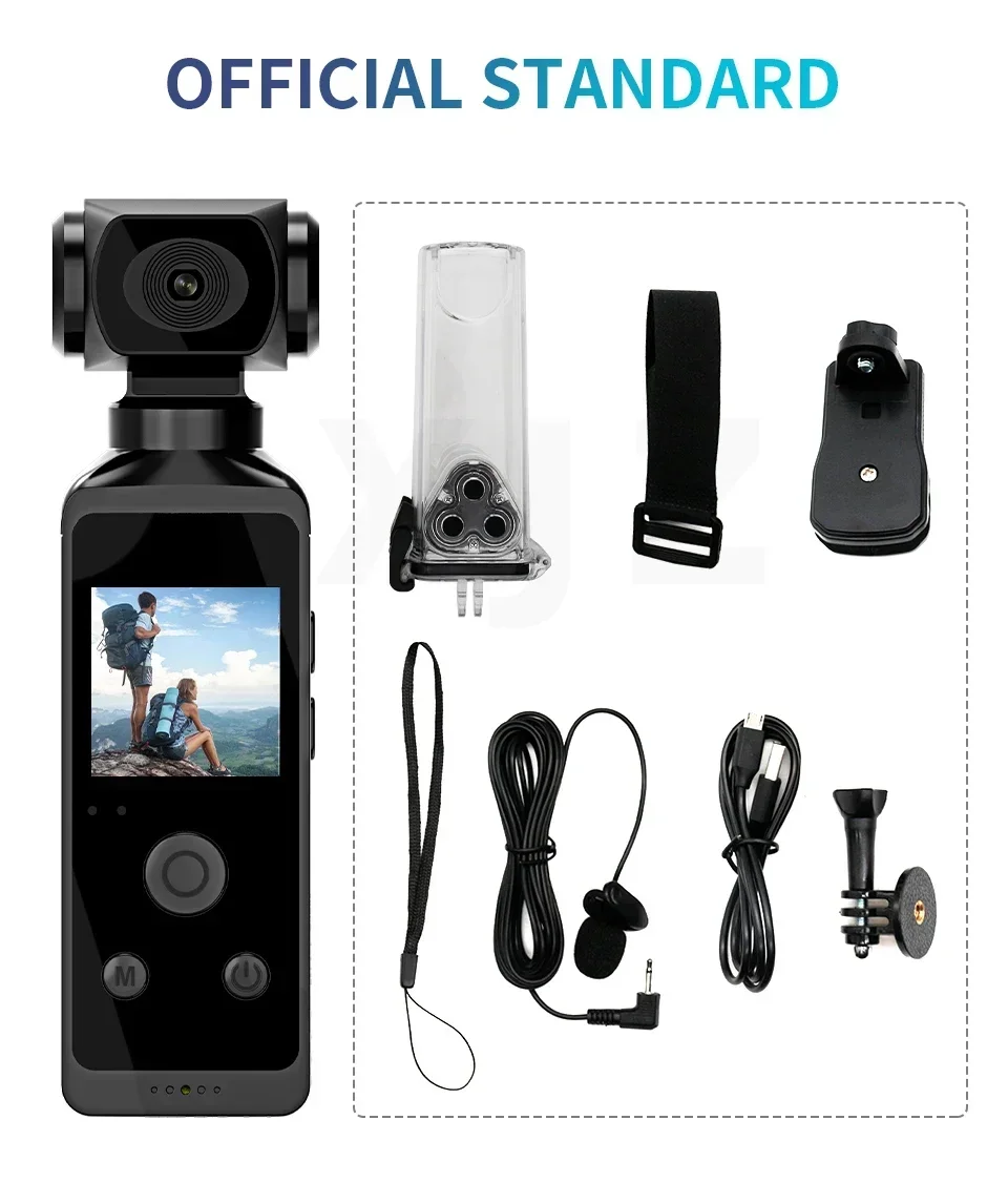 Pocket 4K Ultra HD Action Camera 270° Rotatable Vlog Wifi Mini Sports Cam Waterproof Case Helmet Travel Bicycle Driver Recorder 6 Pocket 4K Ultra HD Action Camera 270° Rotatable Vlog Wifi Mini Sports Cam Waterproof Case Helmet Travel Bicycle Driver Recorder 6