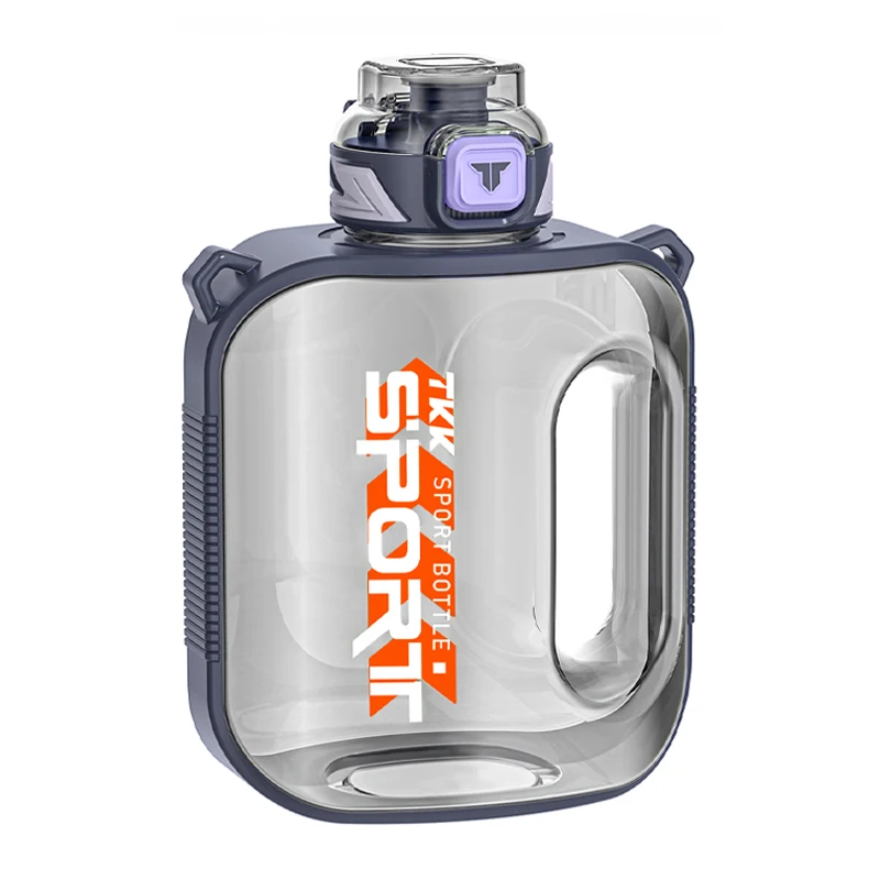 TKK 1/1.6/2L Sports Water Bottle TRITAN Large Capacity Creative Cup Heat Resistant Outdoor Adult Travel Kettle Gym Fitness Jugs – Tritan Purple 10