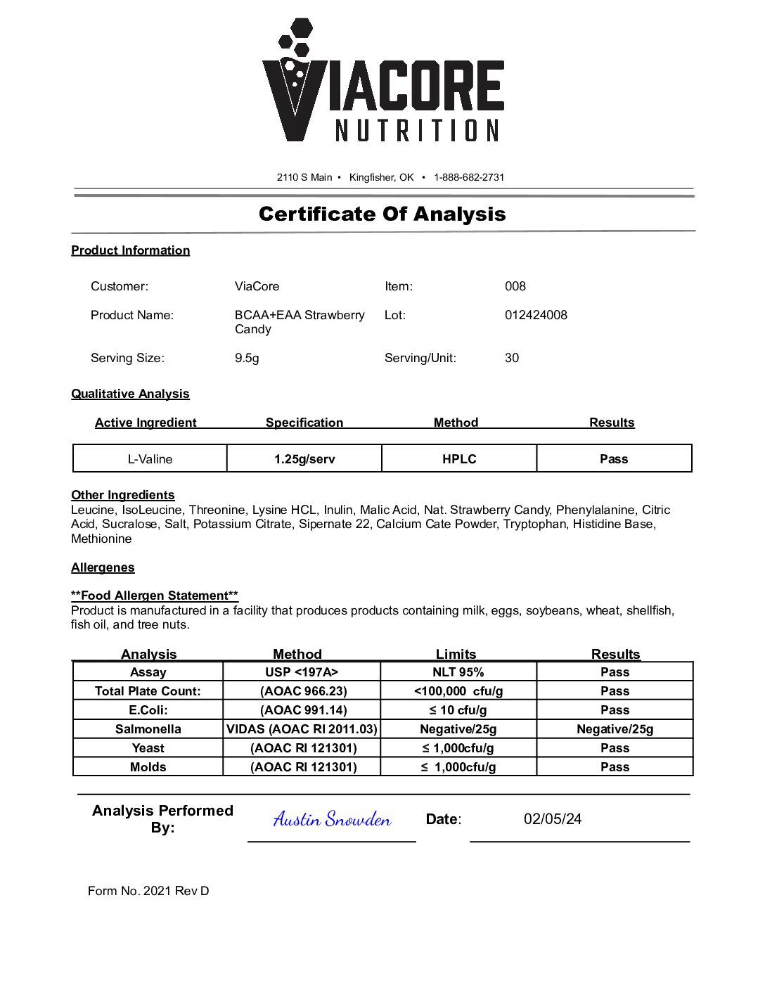ROC014 – Date Reported Feb 5 2024