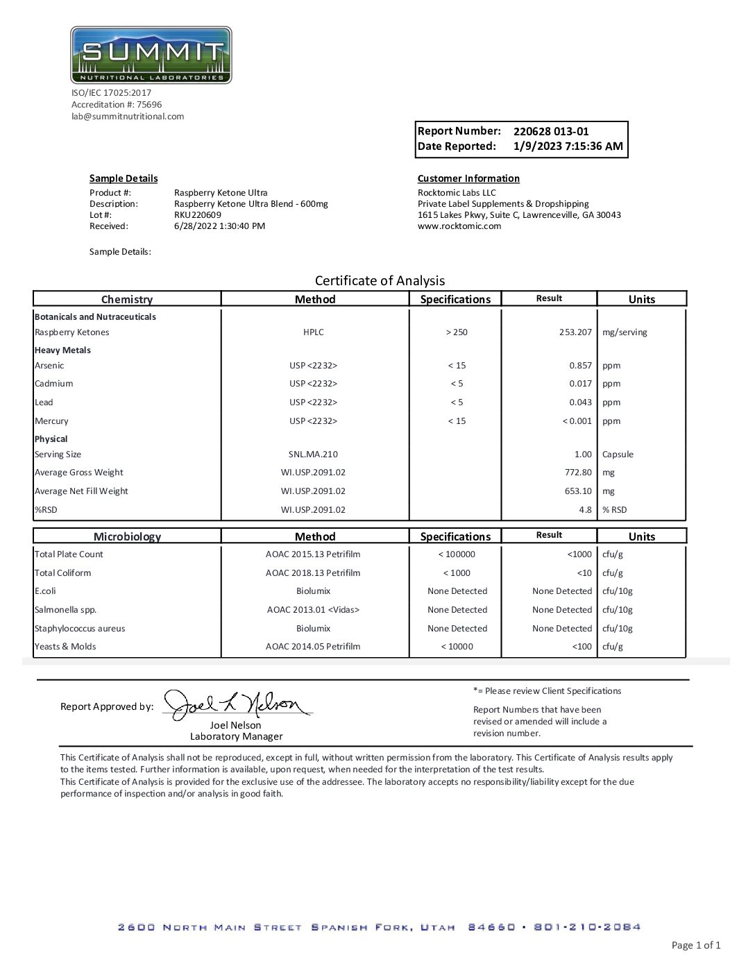 ROC126 – Date Reported January 9 2023