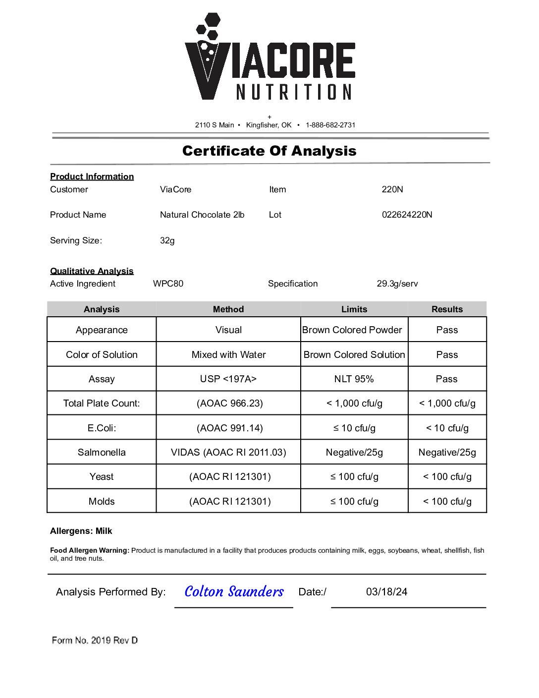 ROC2201N – Date Reported Mar 18 2024