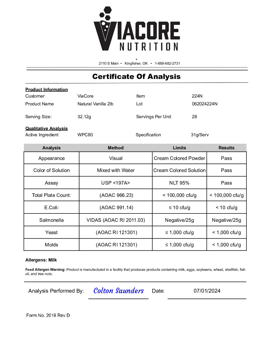 ROC2241N – Date Reported Jul 1 2024