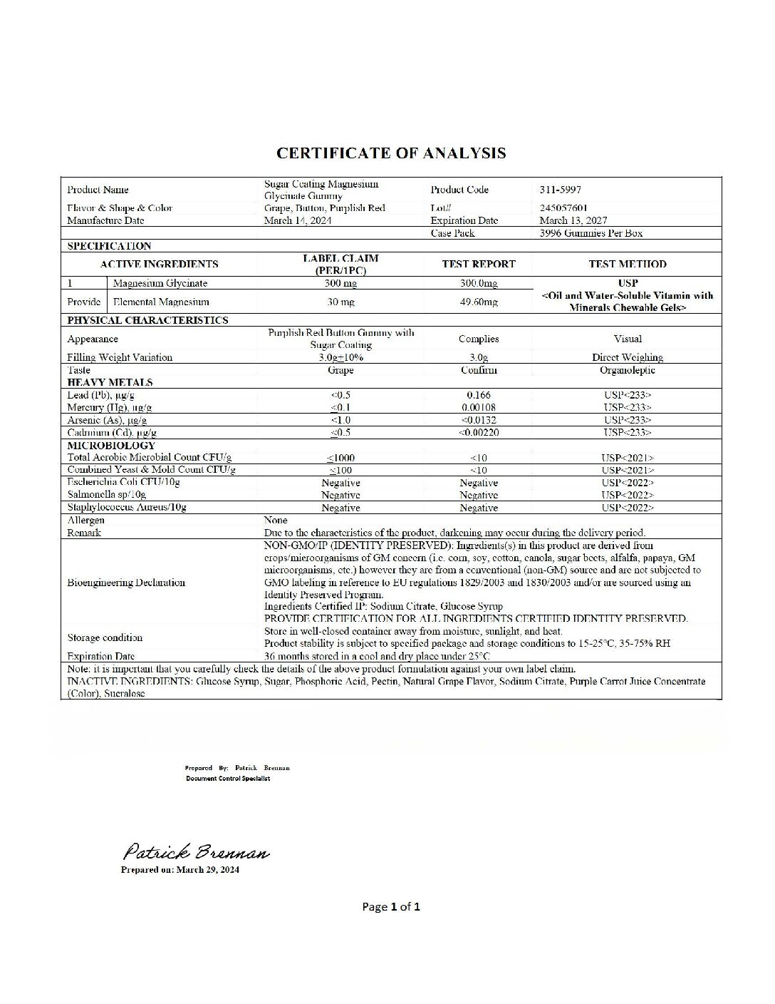 ROC949 – Date Reported Mar 14 2024