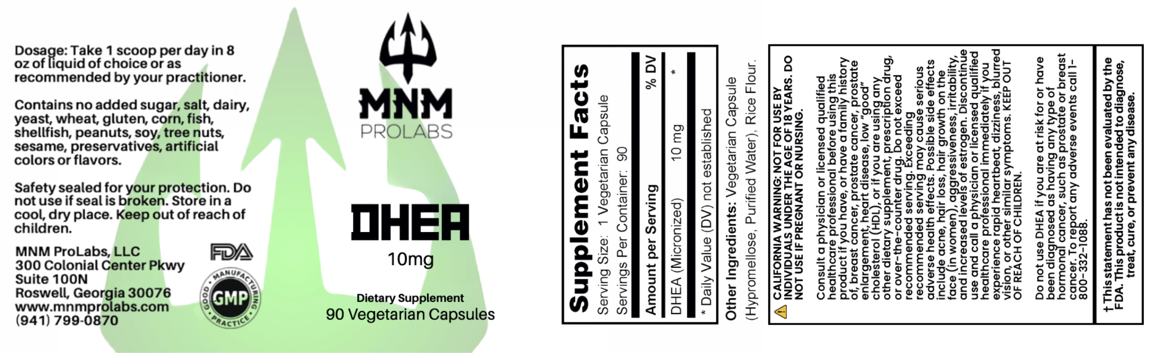 Dhea C248MNM Label